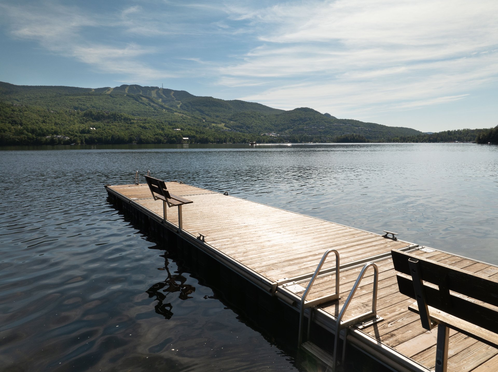 Accès au plan d'eau