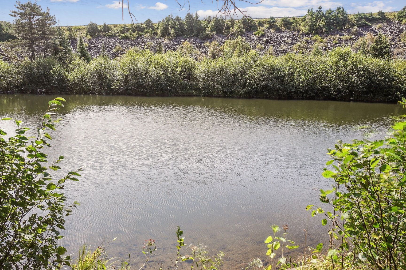 Accès au plan d'eau