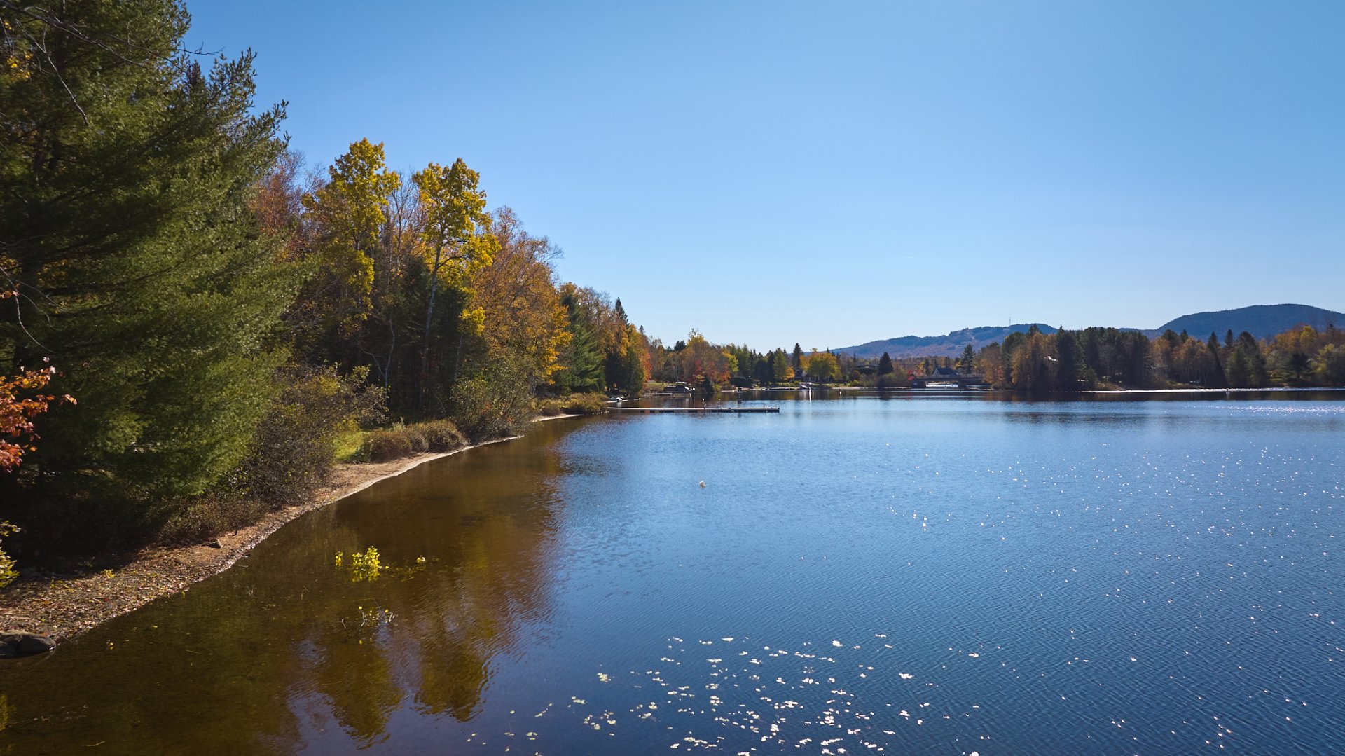 Accès au plan d'eau